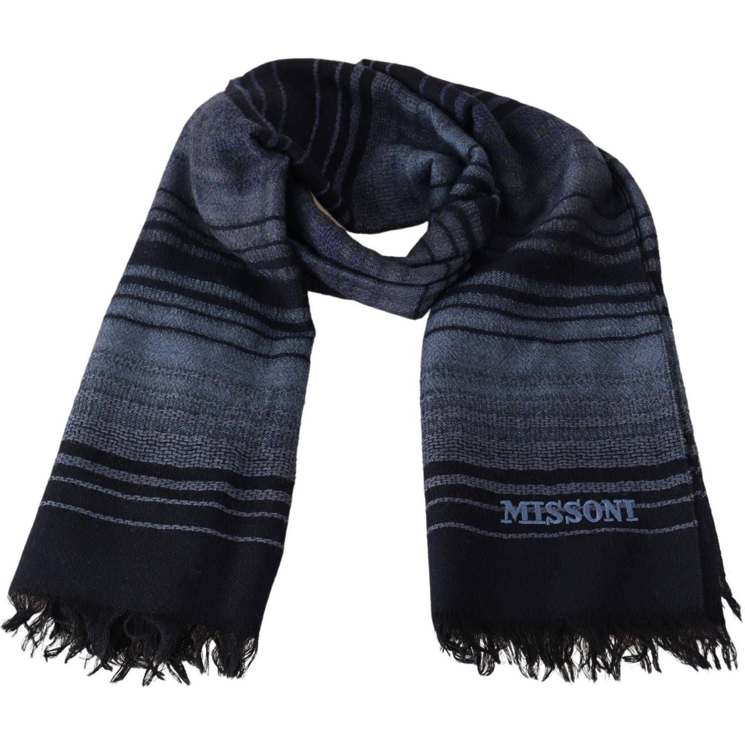 Missoni | Multicolor Patterned Wool Unisex Neck Wrap Shawl  | McRichard Designer Brands