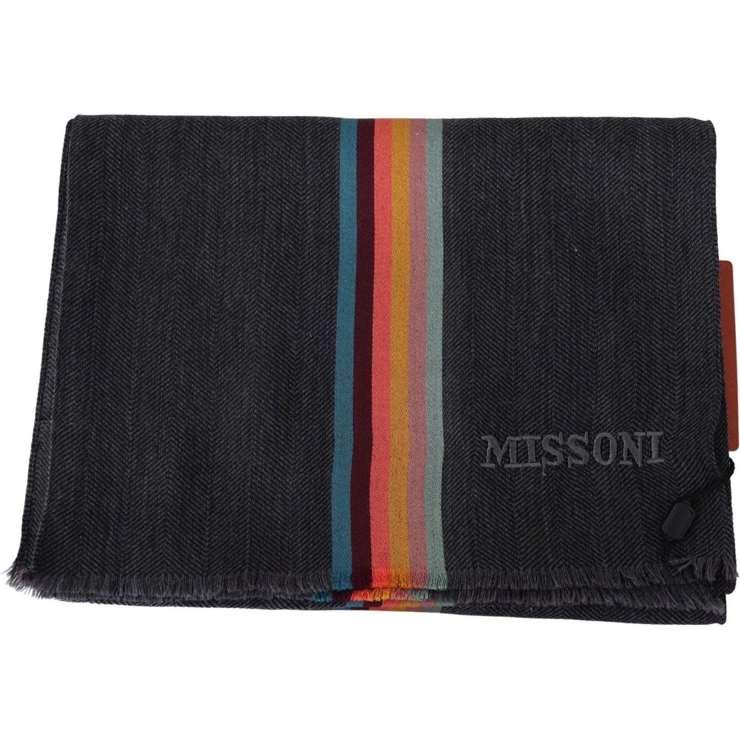 Missoni | Multicolor Striped Wool Unisex Neck Wrap Scarf | 169.00 - McRichard Designer Brands