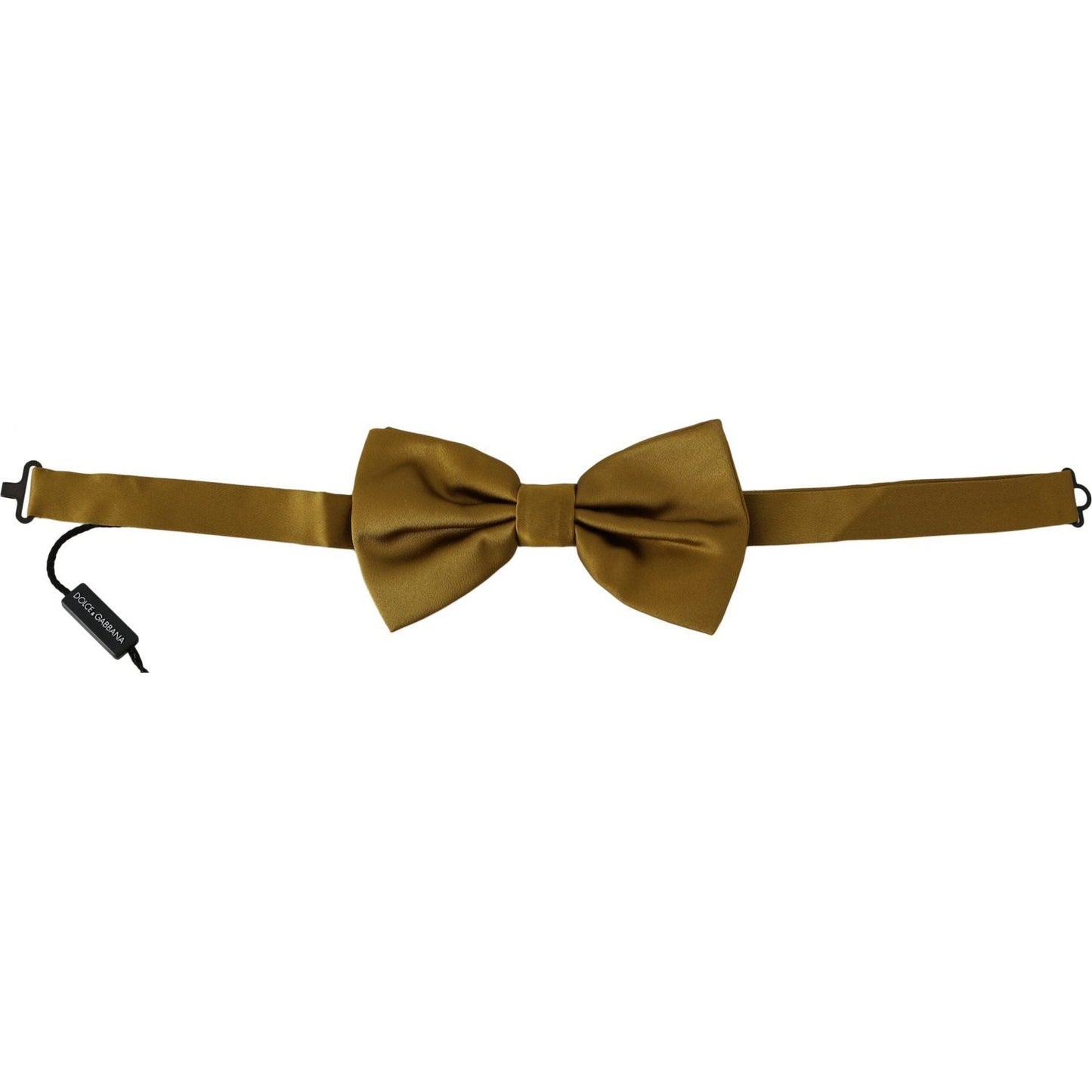 Bow Tie Elegant Mustard Silk Bow Tie Dolce & Gabbana