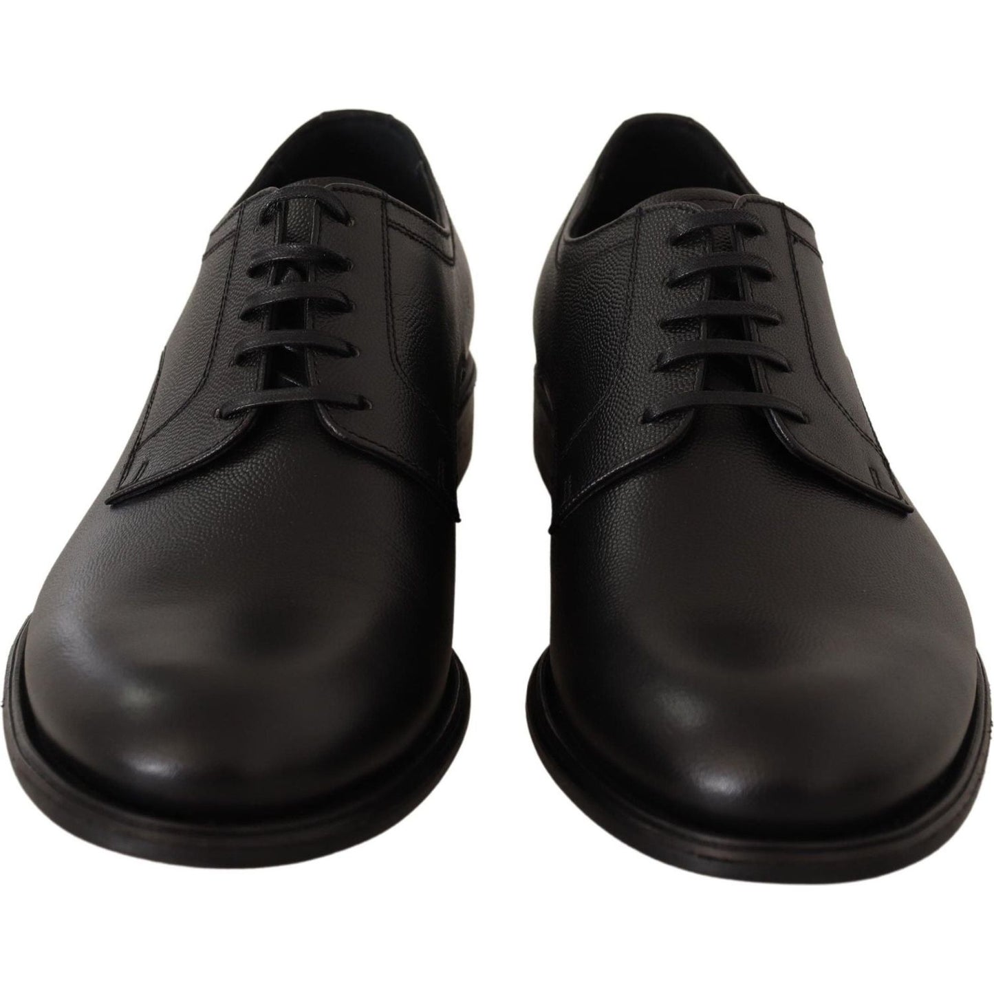 Dolce & Gabbana | Black Leather Lace Up Mens Formal Derby Shoes | 459.00 - McRichard Designer Brands