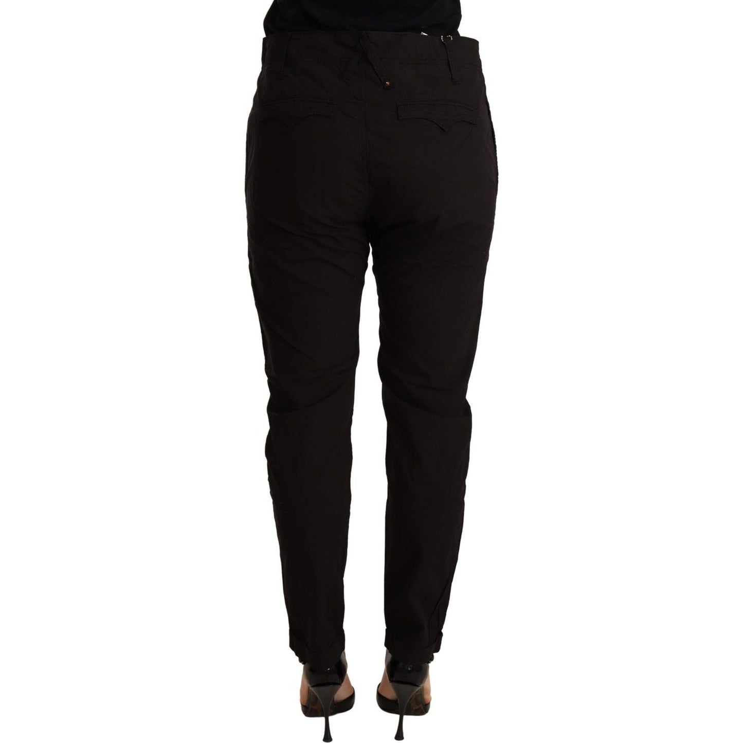 CYCLE | Black Mid Waist BAGGY Fit Skinny Trouser | McRichard Designer Brands