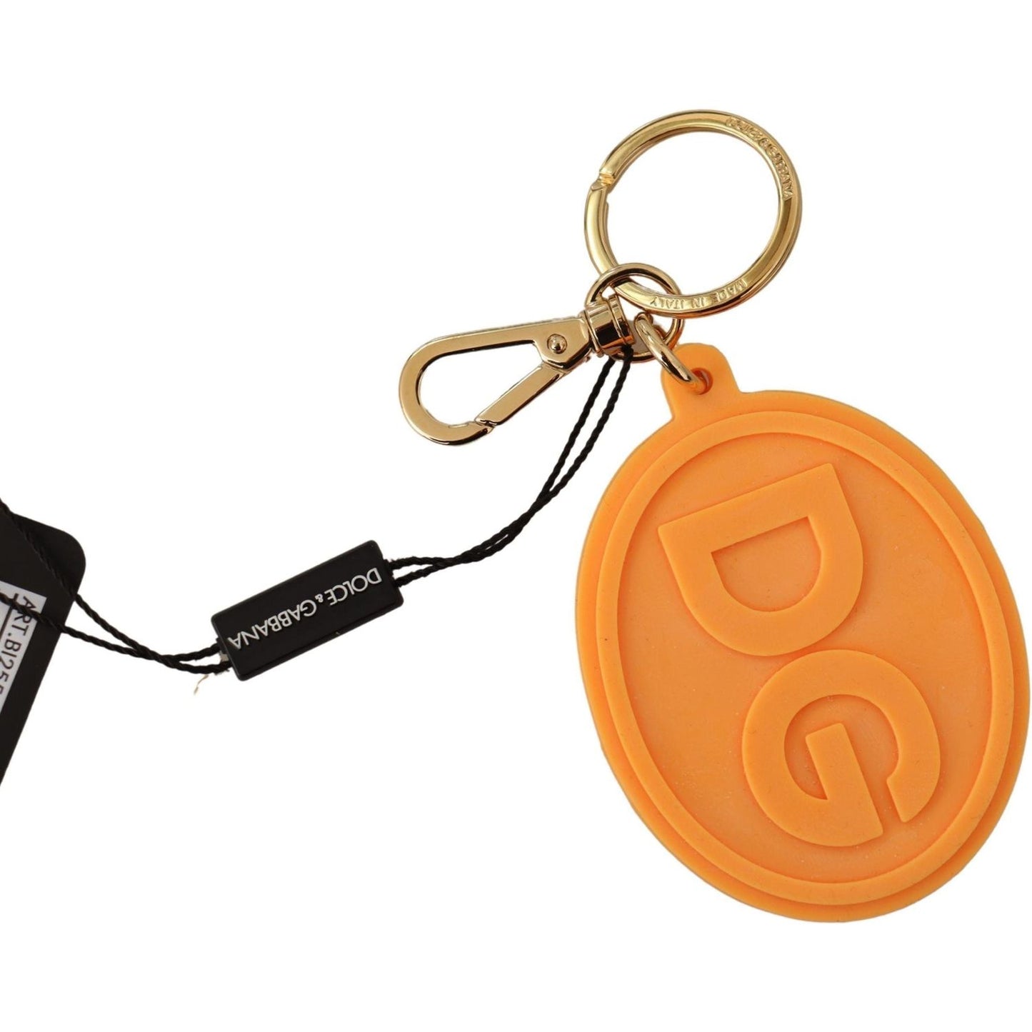 Stunning Orange Gold Keychain & Bag Charm Dolce & Gabbana