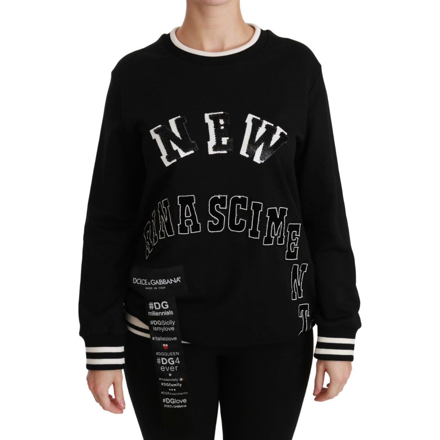 Dolce & Gabbana | Black Rinascimento #DGmillennials Sweater | McRichard Designer Brands