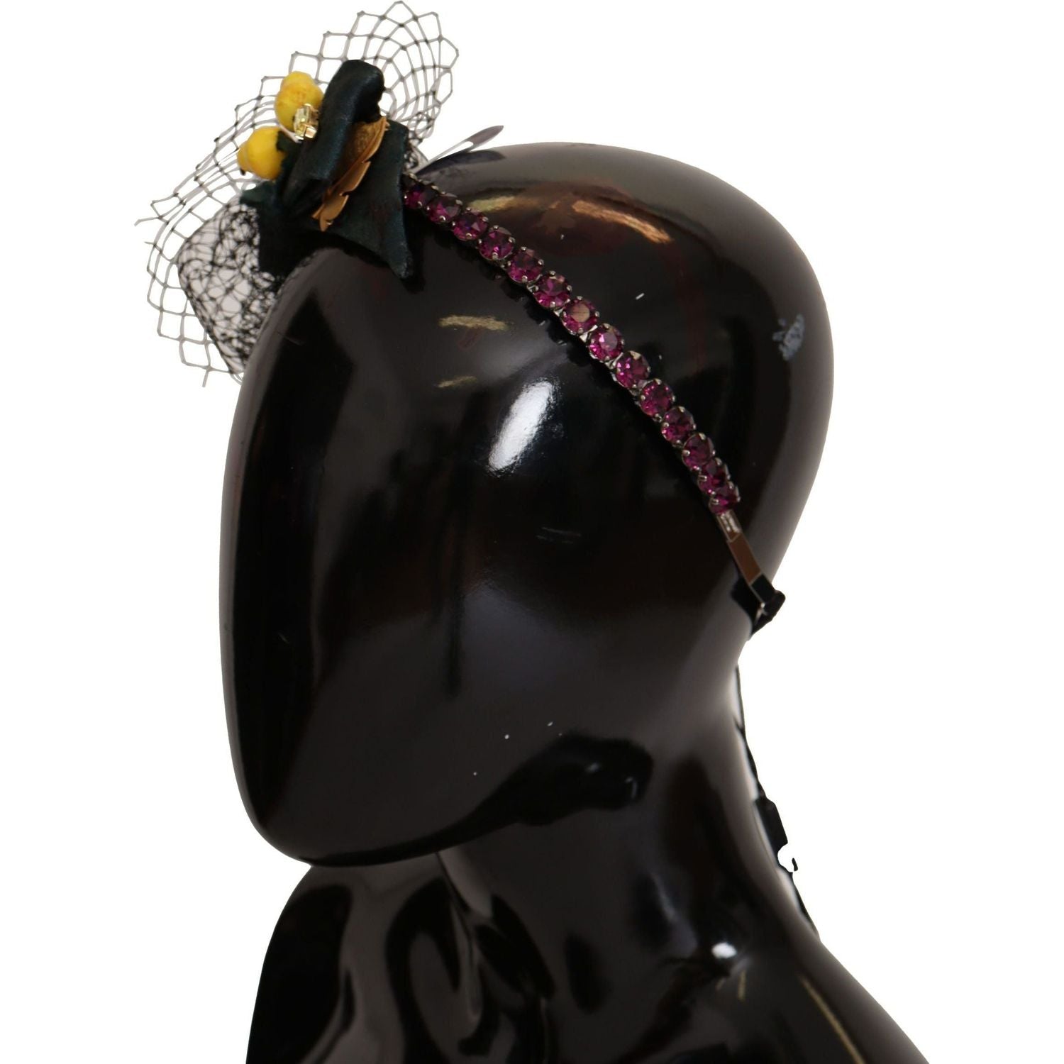 Dolce & Gabbana | Purple Crystal Diadem Headband Lemons Sicily Tiara  | McRichard Designer Brands