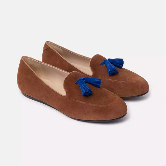 Charles Philip | Brown Leather Flat Shoe - McRichard Designer Brands