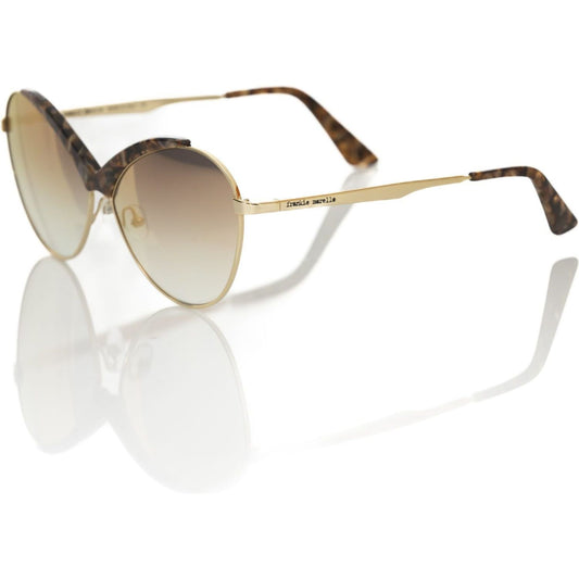 Frankie Morello | Beige Metallic Fibre Sunglasses - McRichard Designer Brands