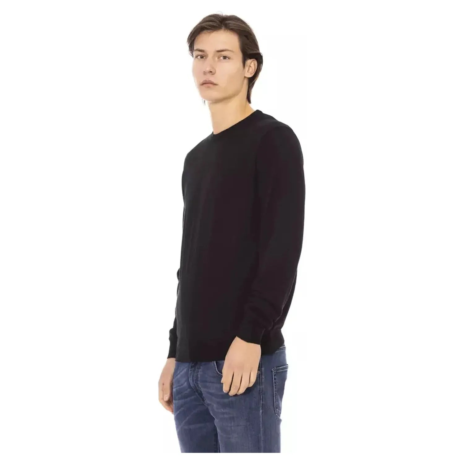 Baldinini Trend | Black Fabric Sweater | McRichard Designer Brands