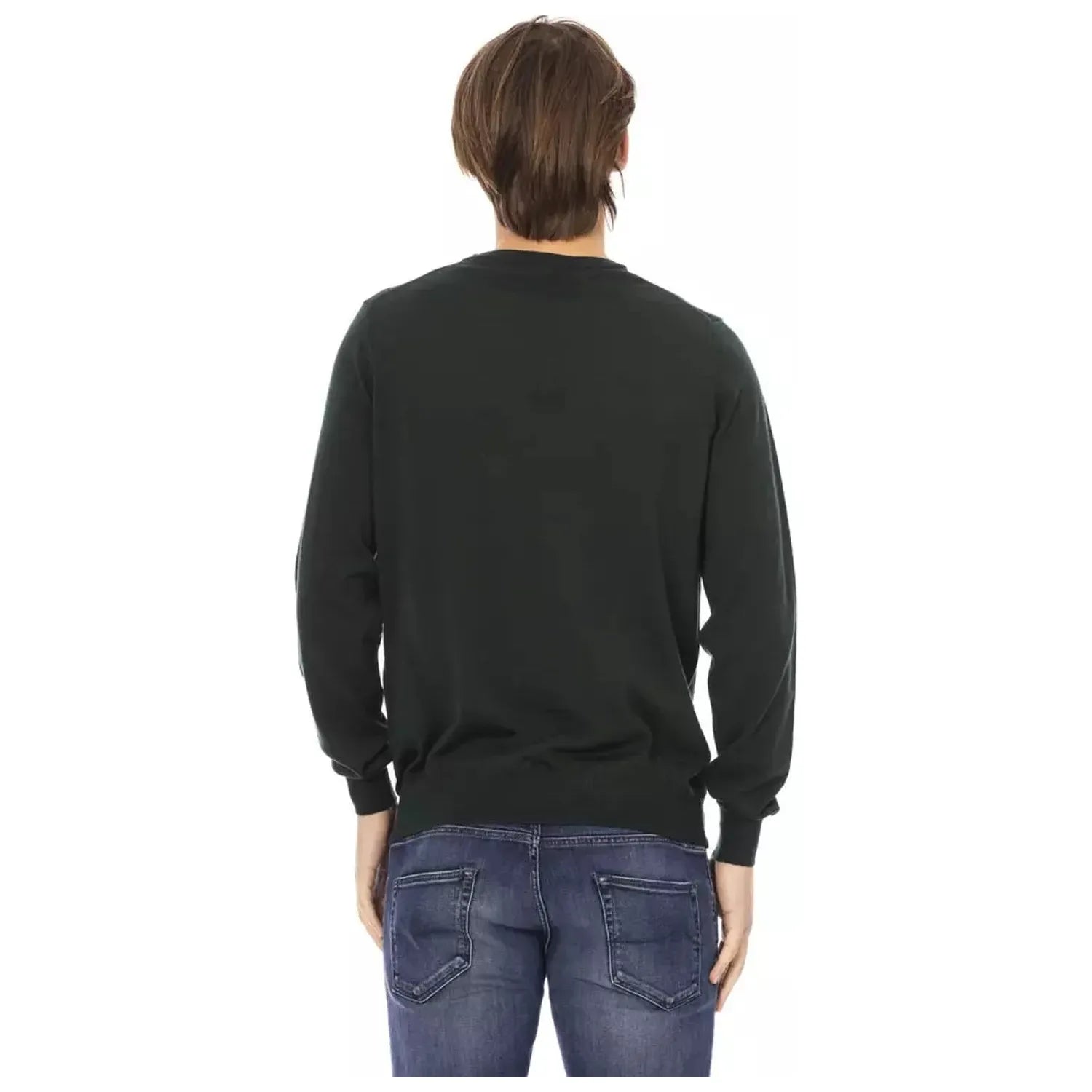 Baldinini Trend | Green Fabric Sweater | McRichard Designer Brands