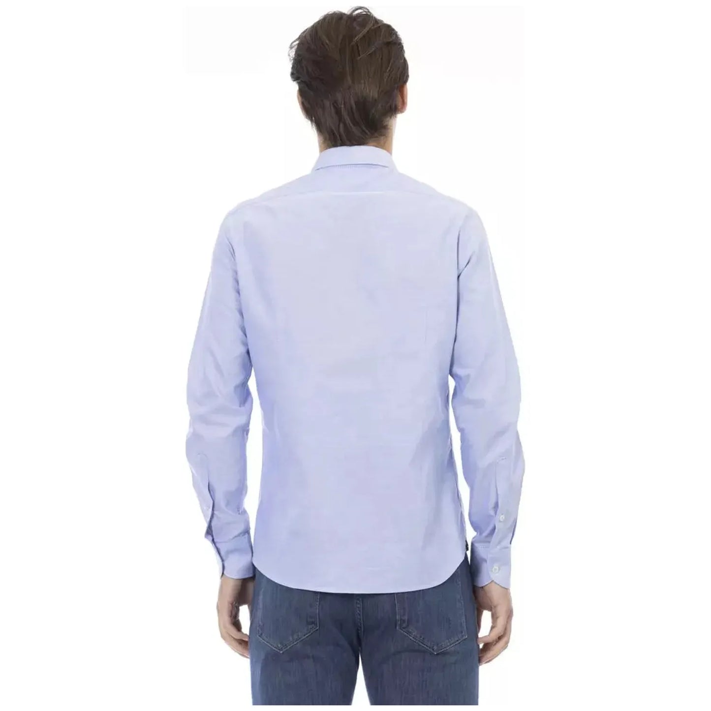 Baldinini Trend | Light-blue Cotton Shirt  | McRichard Designer Brands