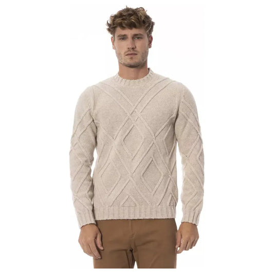 Beige Merino Wool Sweater