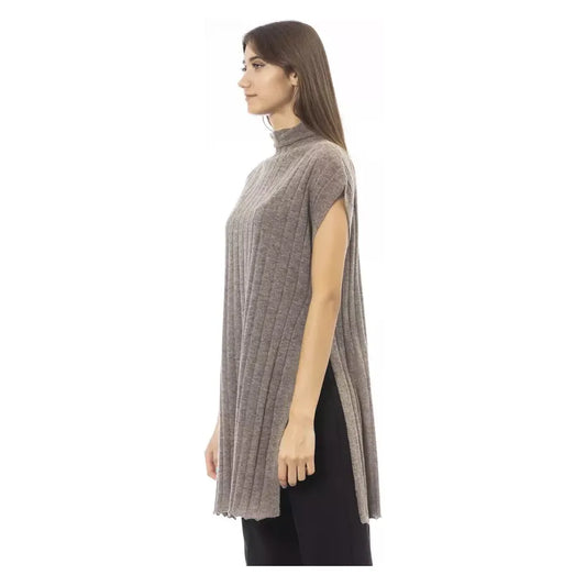 Brown Nylon Sweater