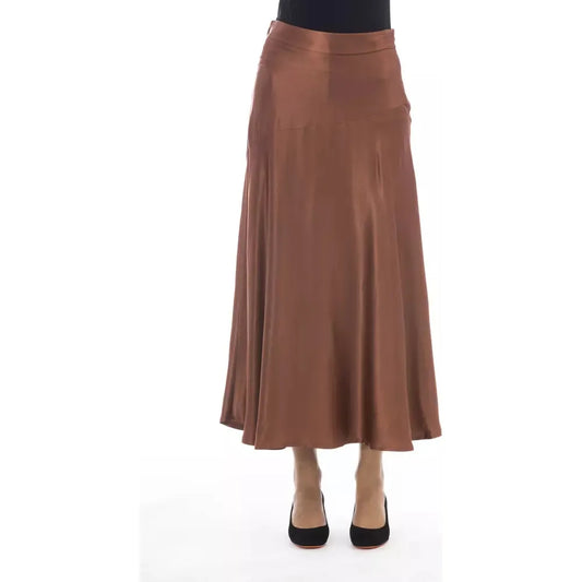 Brown Viscose Skirt