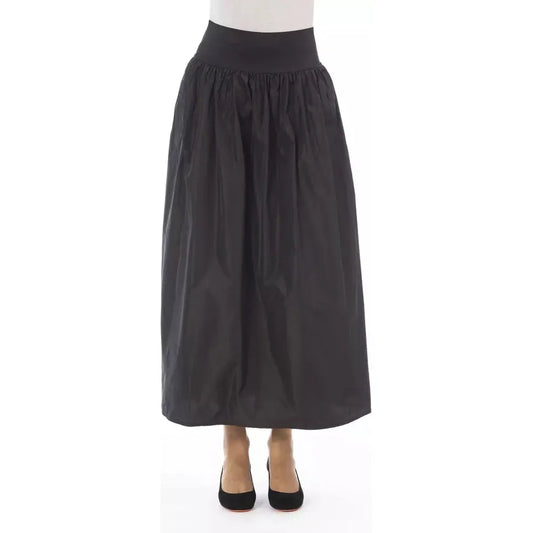 Brown Polyester Skirt