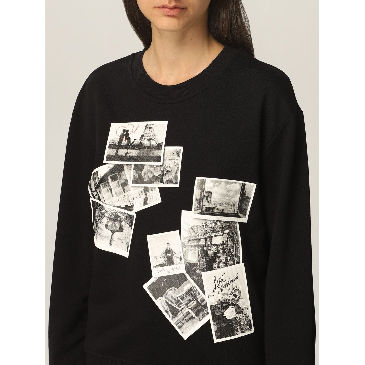 Love Moschino | Black Cotton Sweater  | McRichard Designer Brands