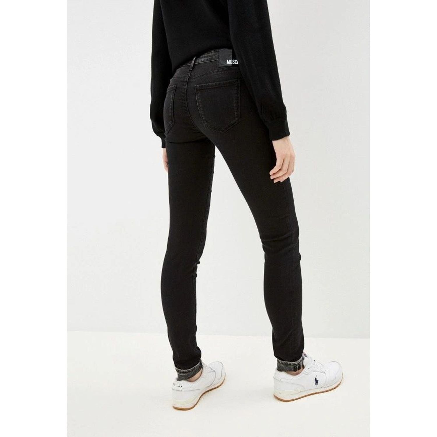 Love Moschino | Black Cotton Jeans & Pant | McRichard Designer Brands