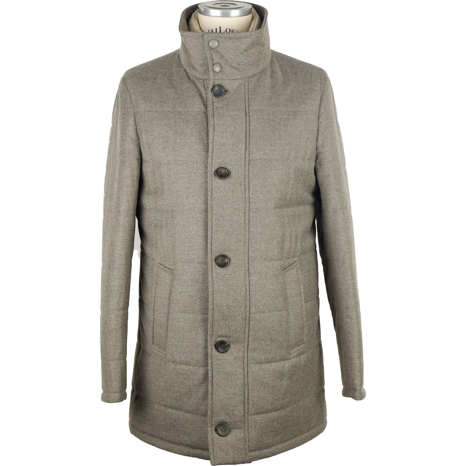 Made in Italy | Gray Wool Jacket  | McRichard Designer Brands
