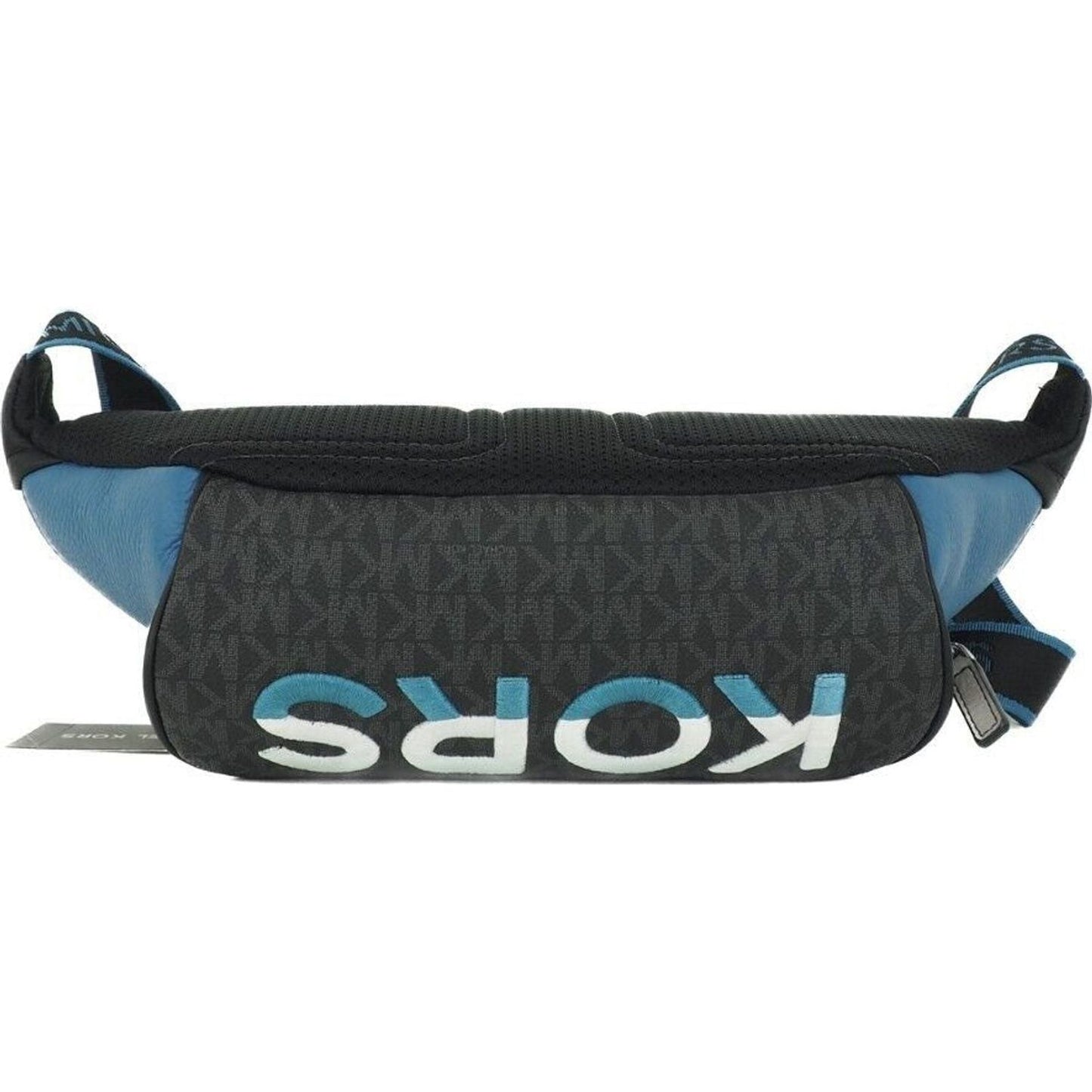 Michael Kors | Cooper Large Blue Multi Leather Embroidered Logo Utility Belt Bag  | McRichard Designer Brands