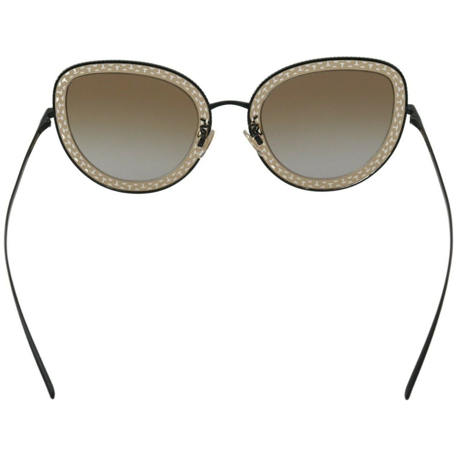 Dolce & Gabbana | Black Gold DG2225 Oval Metal Lace Sunglasses WOMAN SUNGLASSES | McRichard Designer Brands
