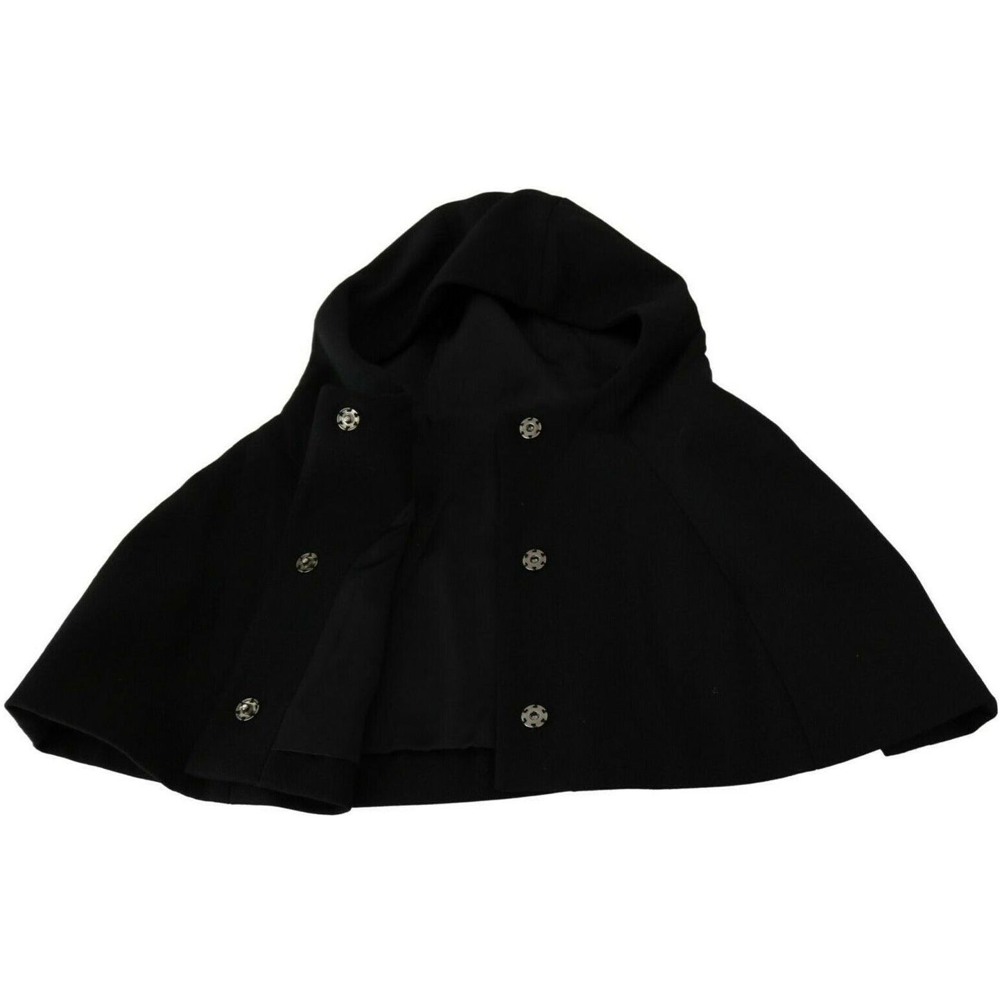 Dolce & Gabbana | Black Wool Whole Head Hooded Scarf Hat Hood Scarf | McRichard Designer Brands