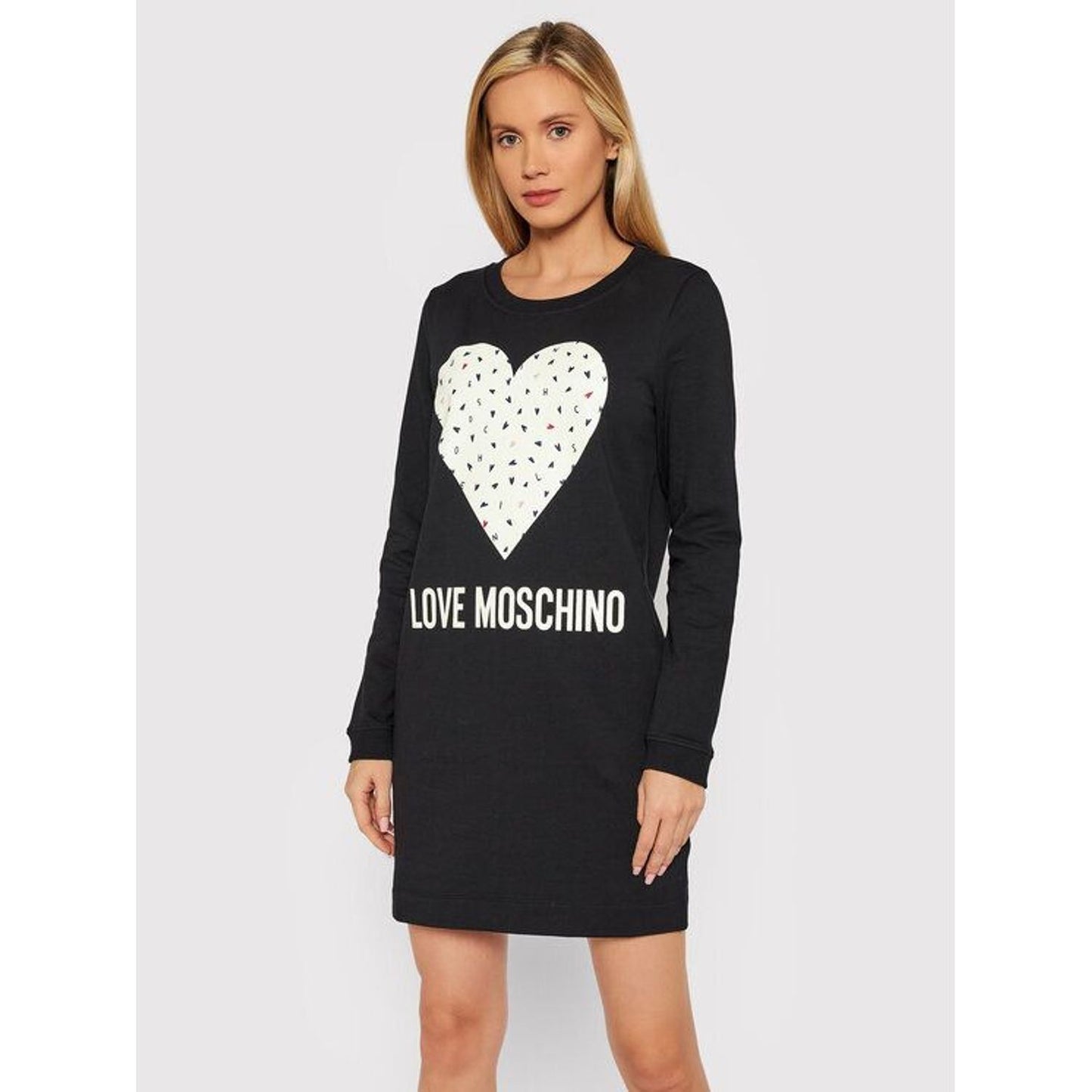 Love Moschino | Black Cotton Dress  | McRichard Designer Brands